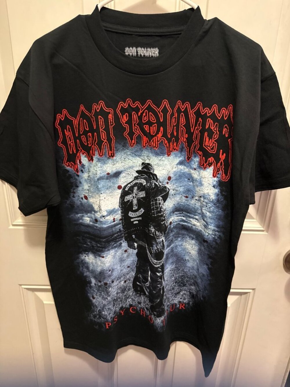 Don Toliver Psycho Tour Graphic T-Shirt Large Black Cotton Blend